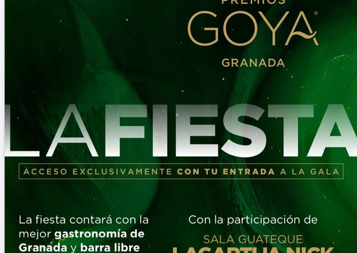 Los artistas que actuarán en la fiesta post Goya