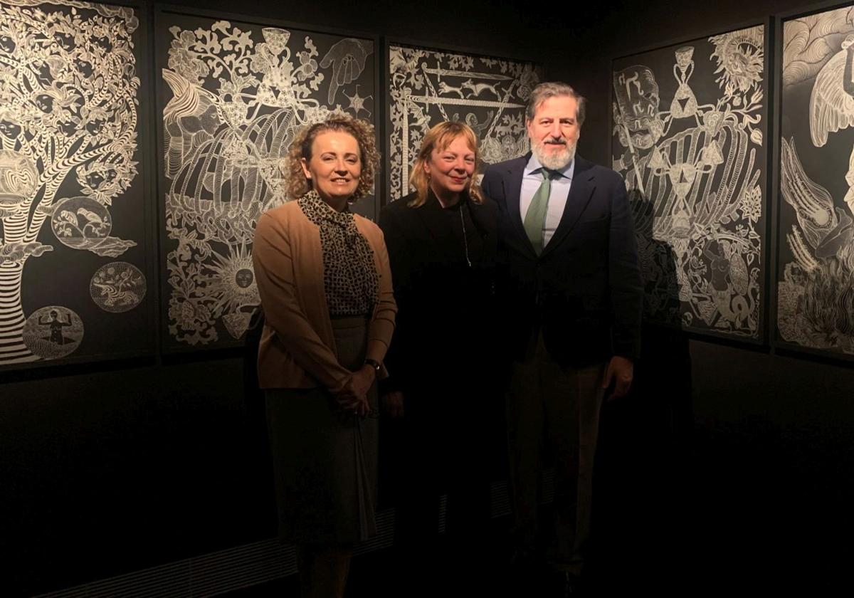 Pilar Rodrigo, Marina Vargas y Luis Jesús García-Lomas.