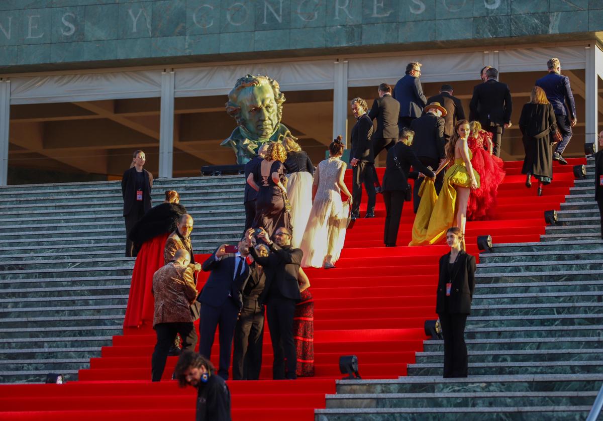 Alfombra roja de los Premios Goya en Granada.