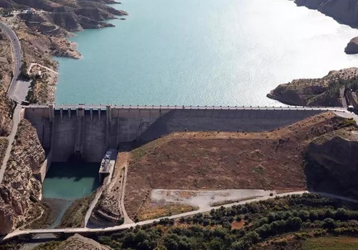 Embalse de Negratín, en imagen de archivo