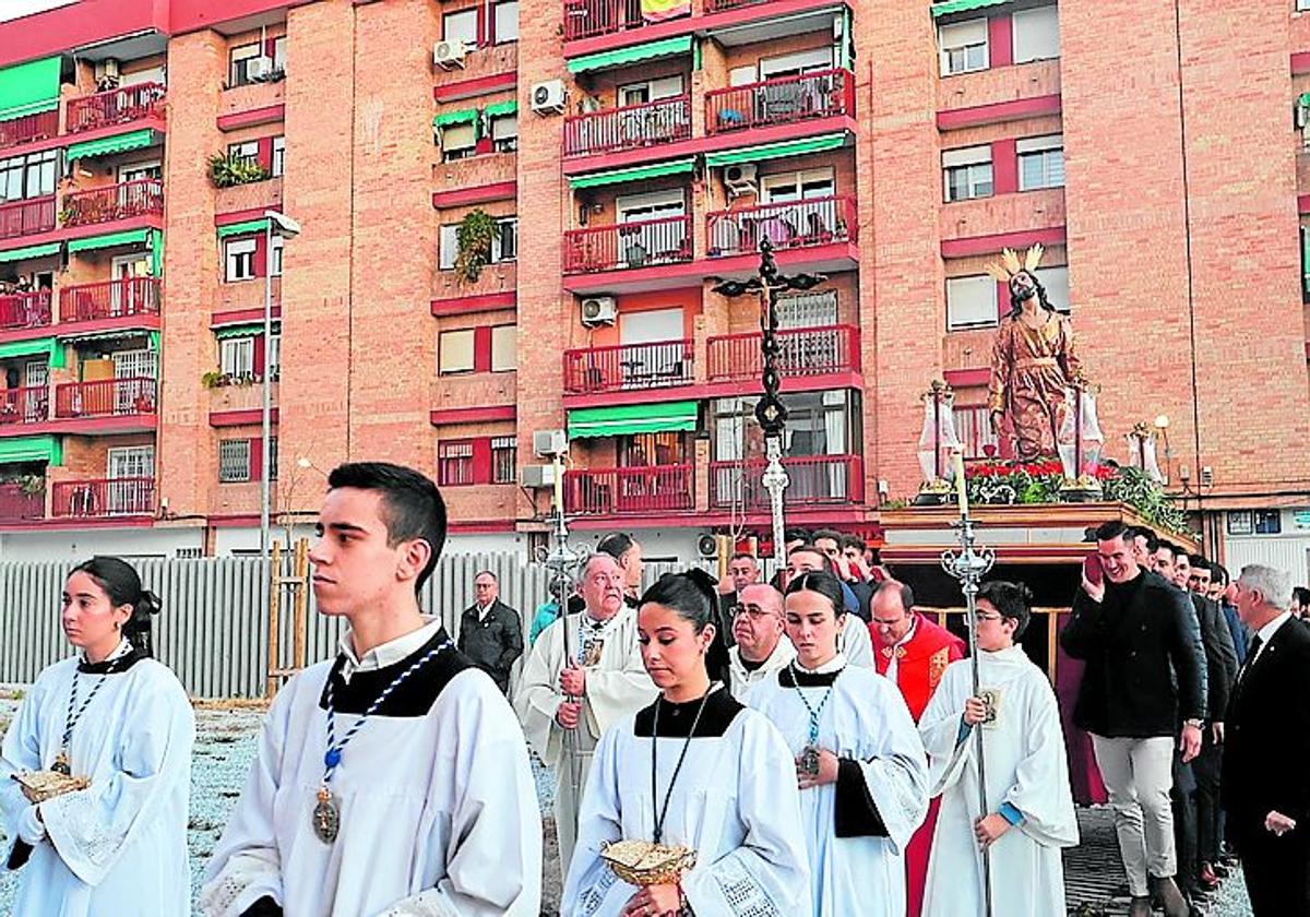 Traslado de la Oración en el Huerto por las calles de Almanjáyar.