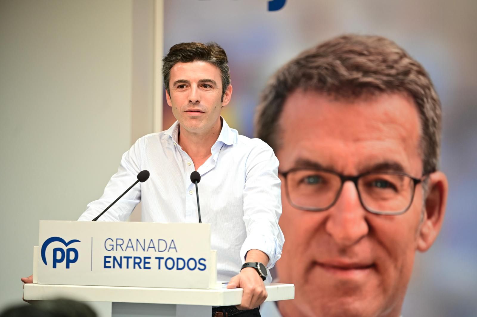 Saavedra en rueda de prensa.