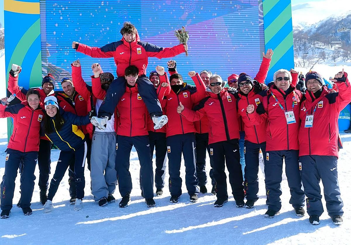 Unai López, oro en Big Air en el festival olímpico de la juventud europea en Bakurinai