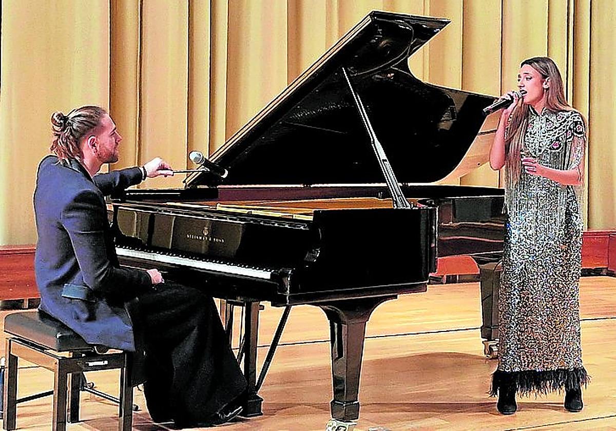 El pianista Andrés Barrios, en el auditorio Manuel de Falla.