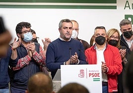 Imagen de archivo de las primarias del PSOE provincial en las que se impuso Lorenzo.