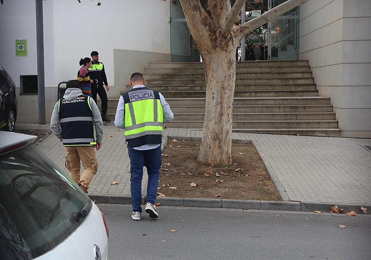 Operación en la Huérta del Rasillo este martes.