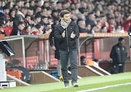 Rubi aplaude a sus jugadores, de los que dijo que reaccionaron con carácter.