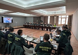Reunión de los mandos de la Guardia Civil en Sierra Nevada