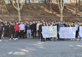 Protesta de los alumnos en el IES Fuentezuelas