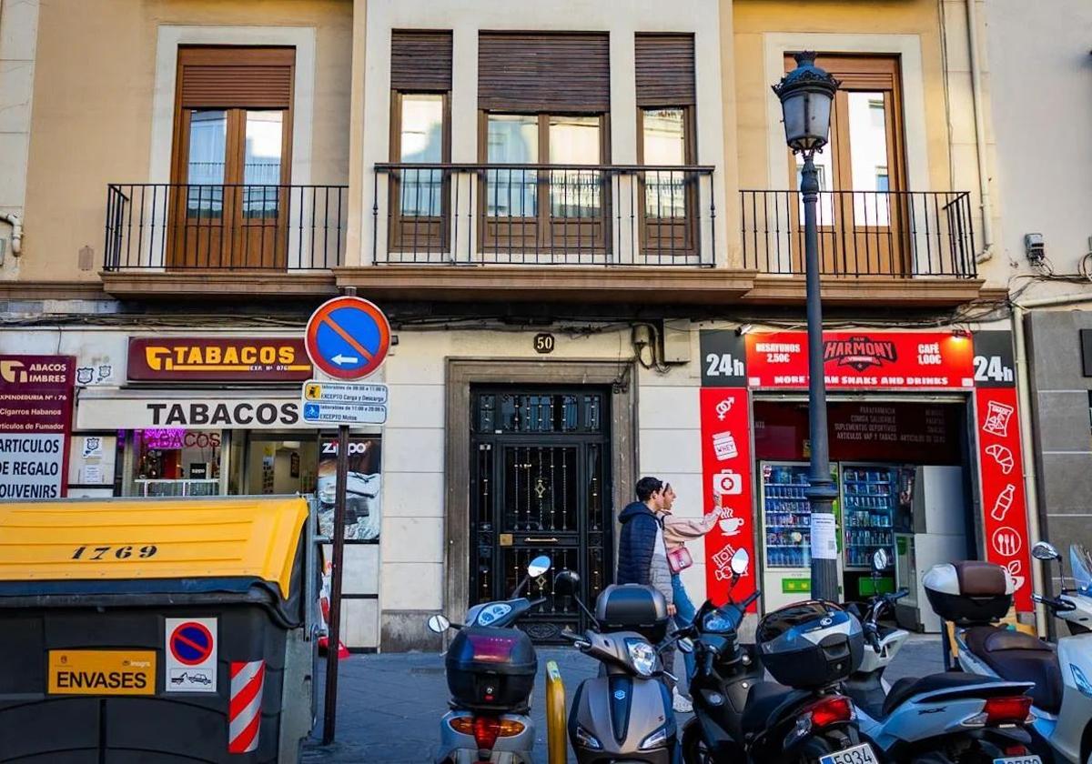 Acera del Darro 50, donde vivió Federico García Lorca