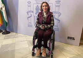 Laura posa para IDEAL tras su visita a la capital.