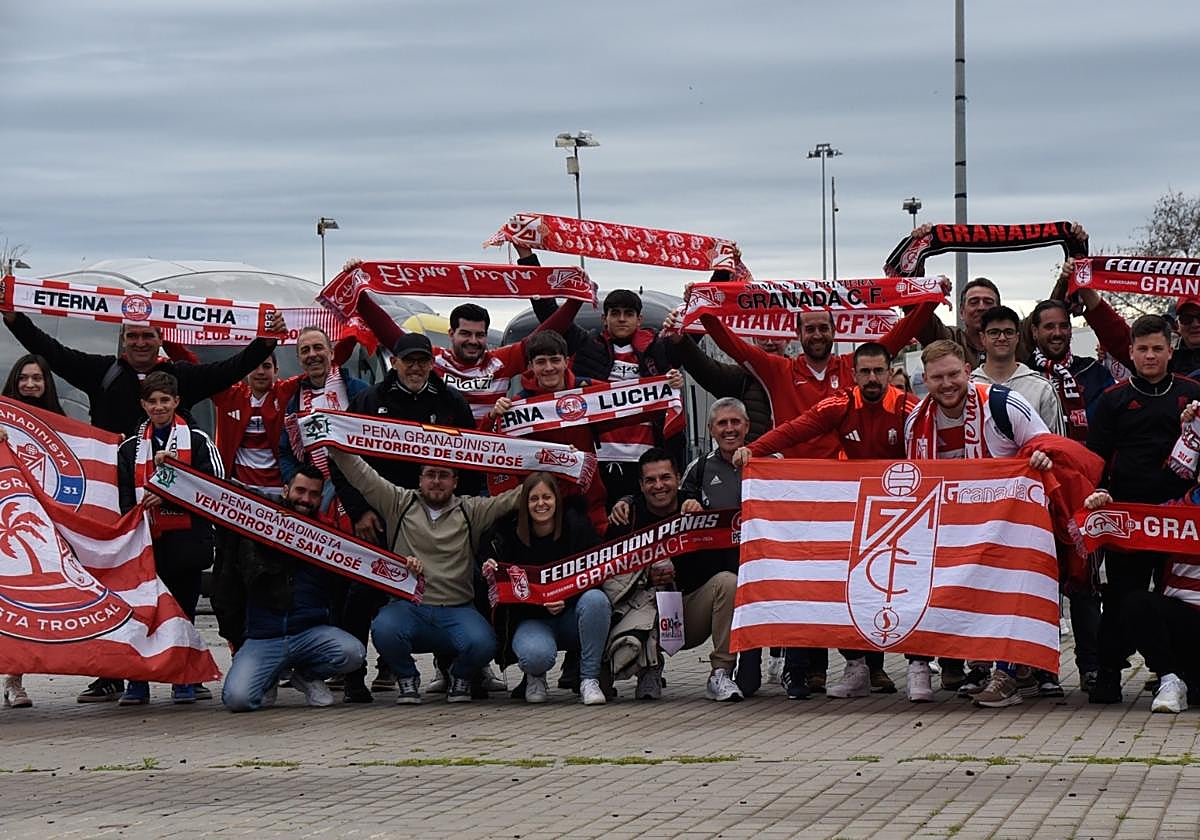 Llegada de los aficionados a Córdoba.