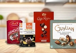 Varias marcas de bombones.