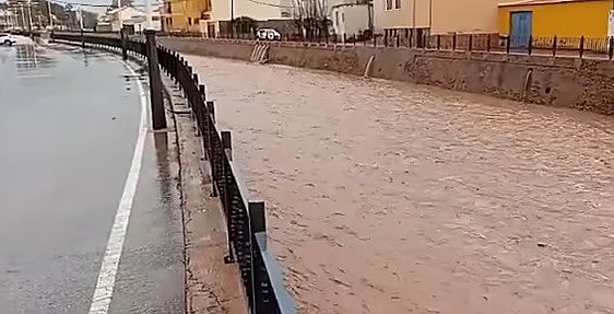 Caudal de la rambla de Pulpí.