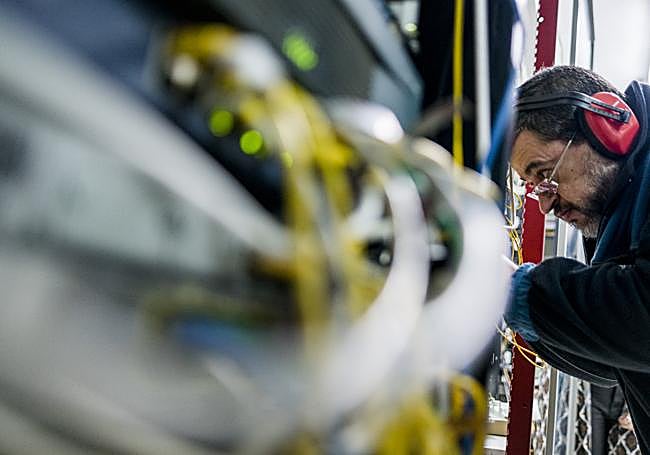 Pablo Fuentes, con la fibra óptica