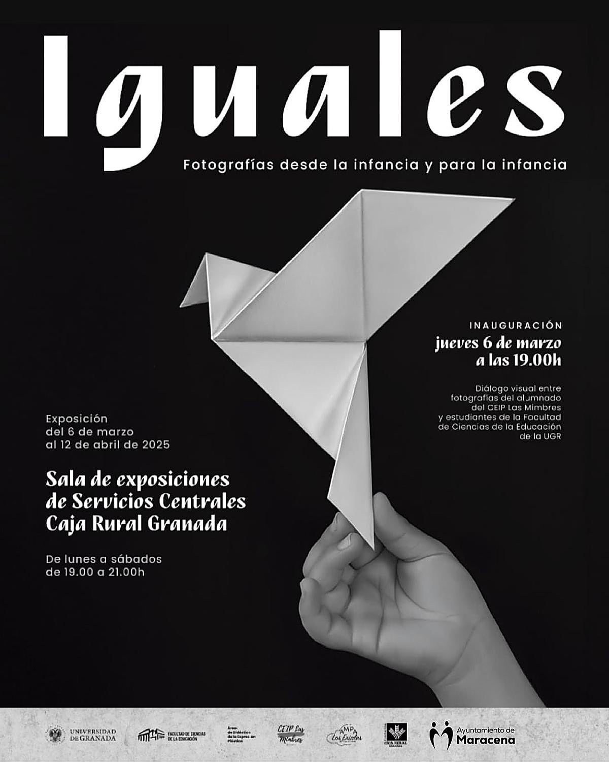 La exposición 'Iguales: Fotografías desde la infancia y para la infancia' del CEIP Las Mimbres llega a la Fundación Caja Rural Granada