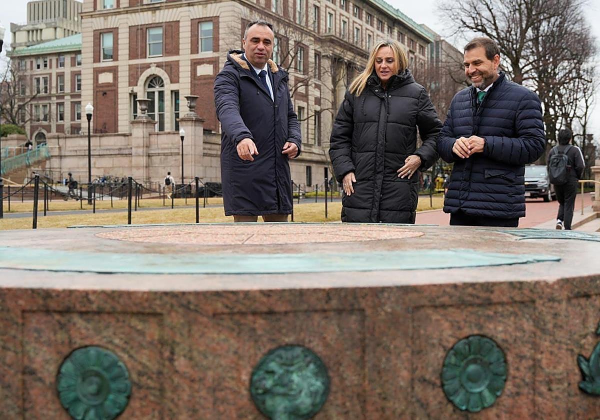 La comitiva granadina en Nueva York.