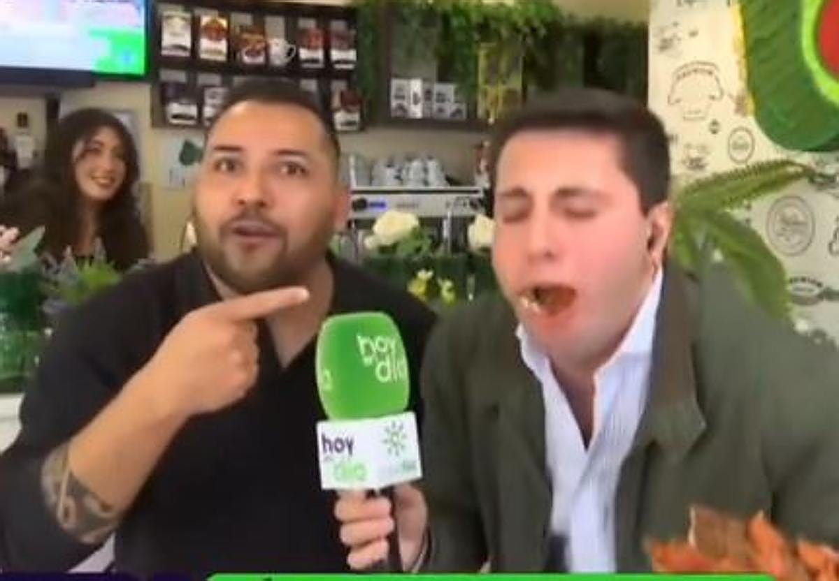 Momento de la arcada tras probar la tostada.