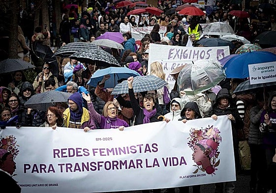 Manifestación por el 8M en Granada