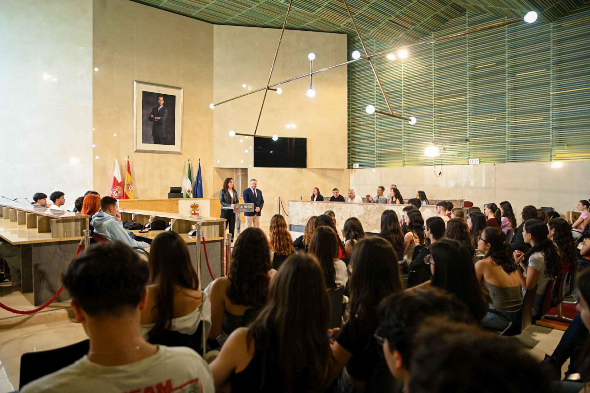Almería recibe a más de 80 alumnos y profesores Erasmus de Portugal