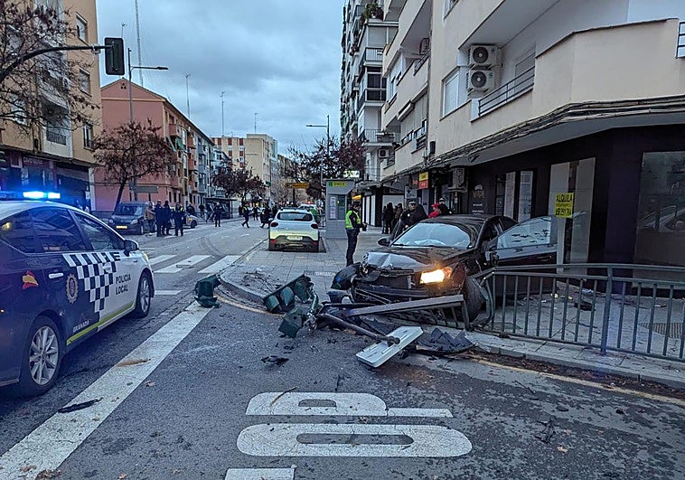 Estado en el que quedó uno de los vehículos accidentados.
