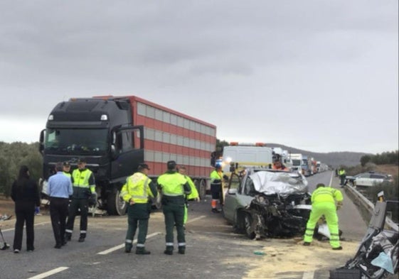 Accidente de tráfico a la altura de Iznalloz.