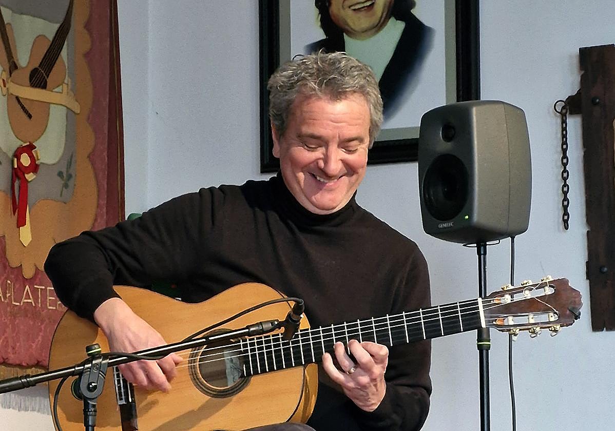 David Sinclair, durante la actuación.