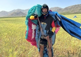 Marcelo Sánchez, recién aterrizado de una de sus aventuras.