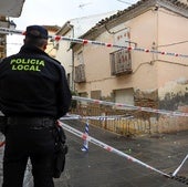 La Policía Local ha acordonado por seguridad todo el perímetro.
