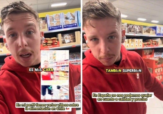 Un influencer va a Mercadona tras pasar dos meses en Chile y no da crédito a sus precios.