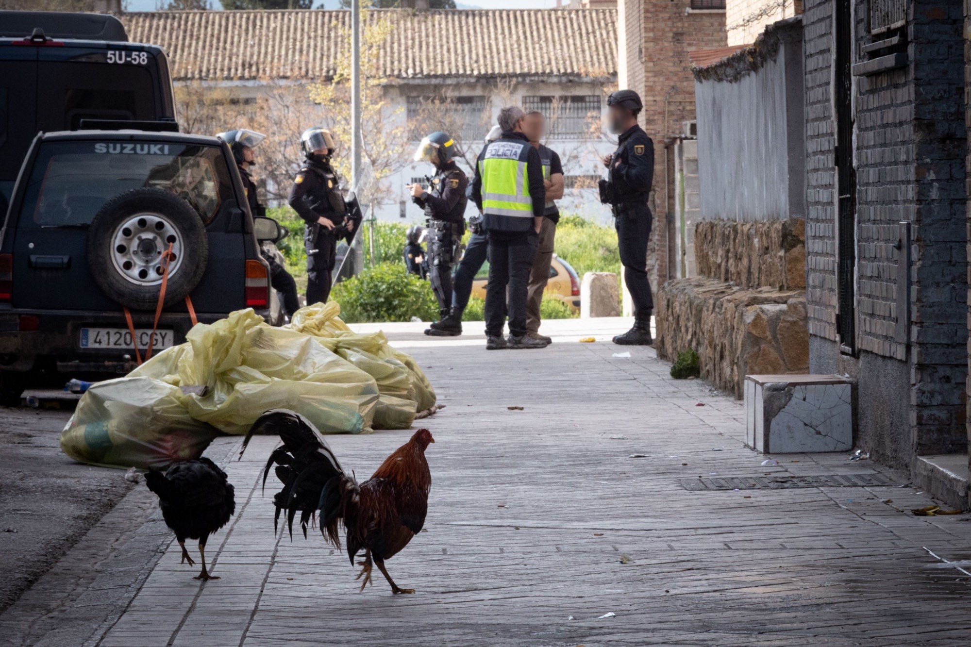 Las imágenes de la operación policial en la zona Norte de Granada, desde dentro