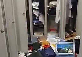 Estado en el que quedaron las taquillas.