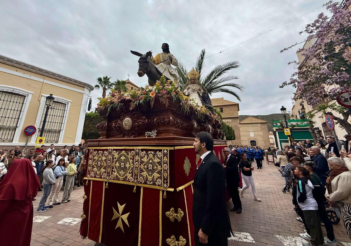 Cuarta salida procesional de la Mayordomía de la Borriquita en Tabernas