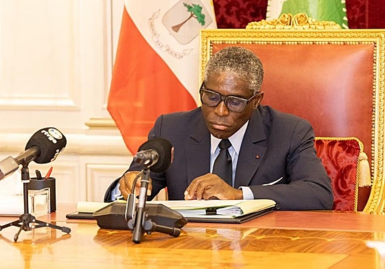 El vicepresidente de Guinea Ecuatorial, Teodoro Obiang Nguema Mangue.