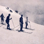 Las primeras fotografías de esquiadores en Sierra Nevada cumplen cien años