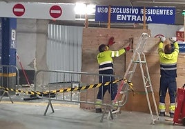 Servidumbre de Paso Aparcamiento de la plaza de la Constitución.