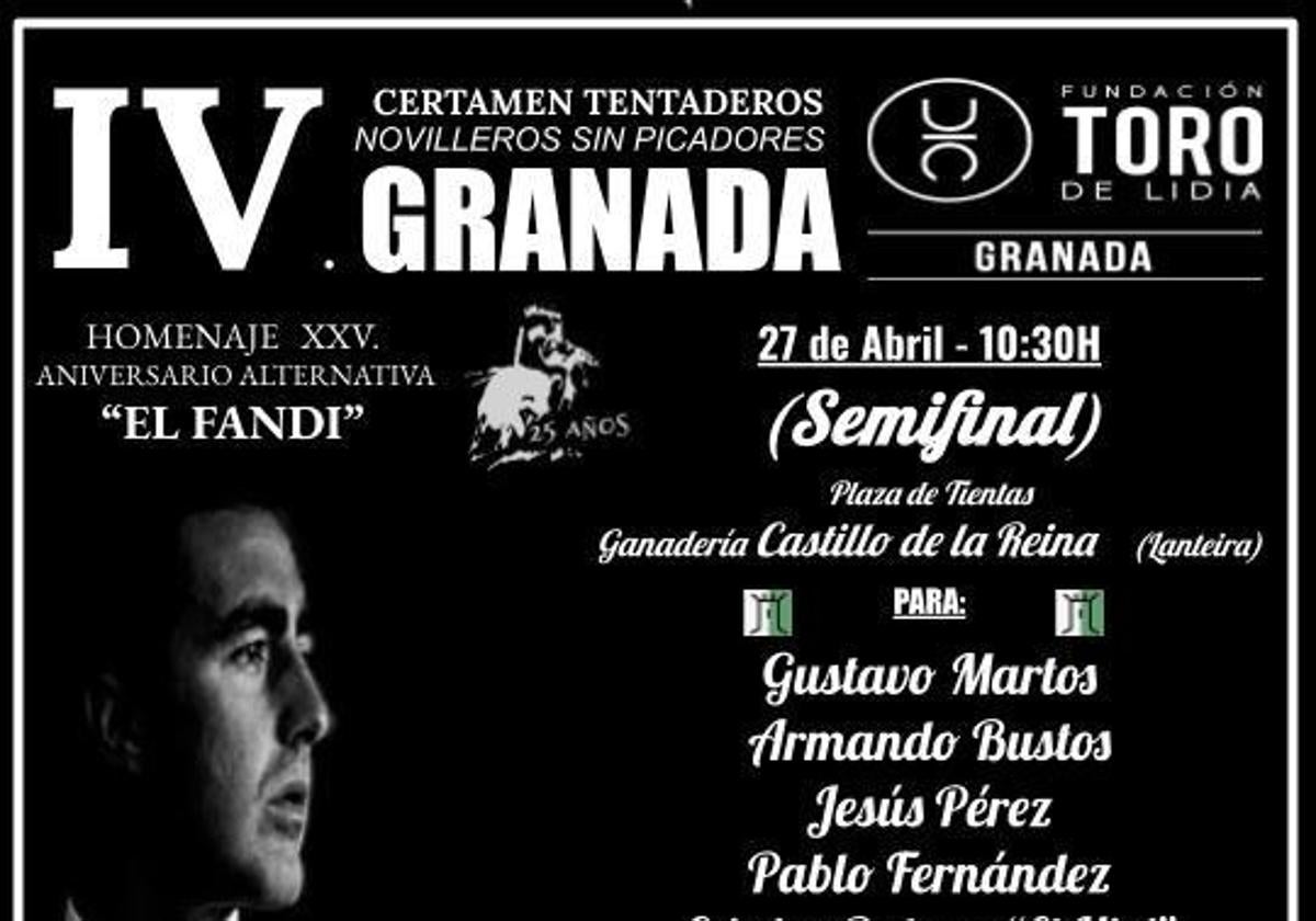 Ocho novilleros granadinos participan este domingo en la Semifinal del Certamen de Tentaderos de la FTL