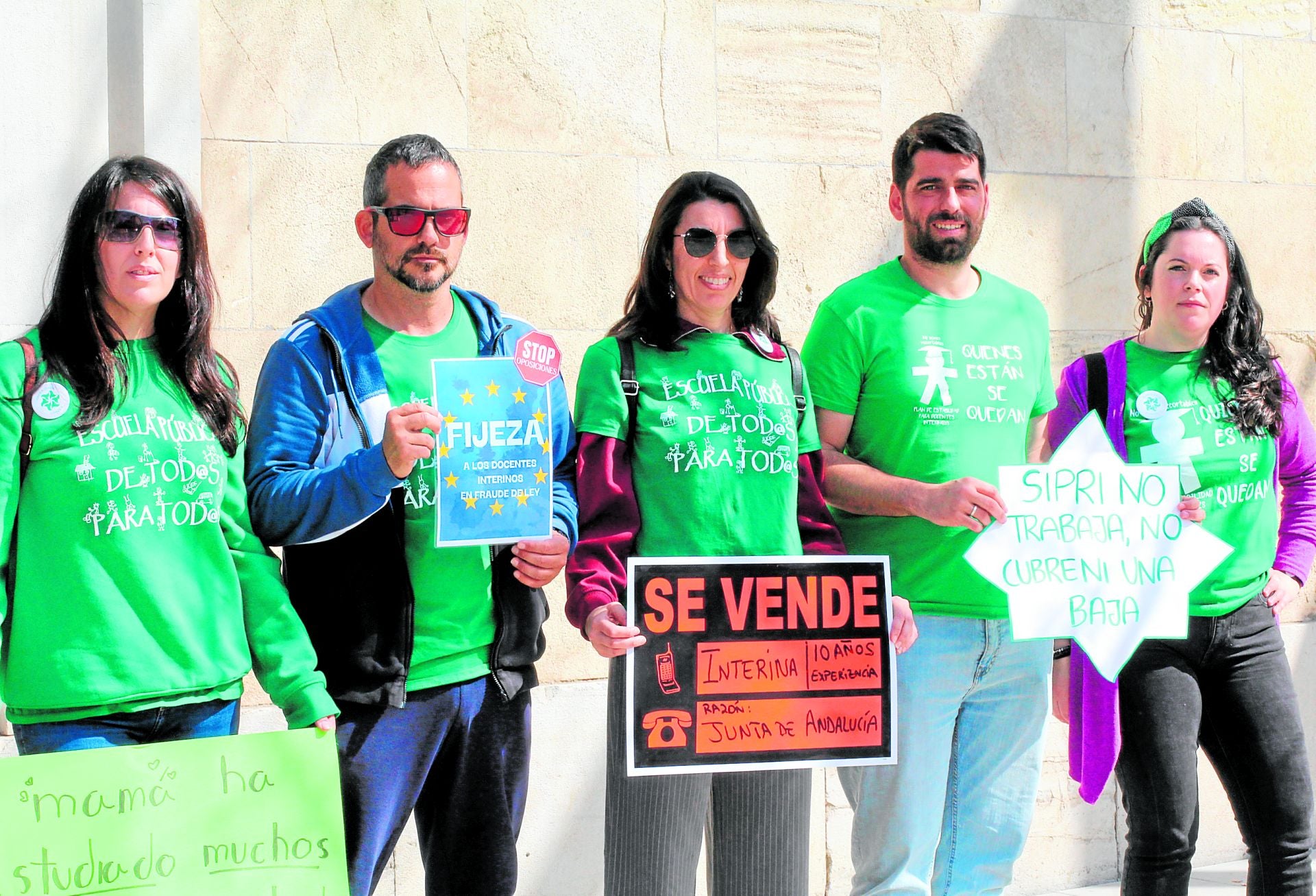 Los docentes interinos de la provincia alzan la voz