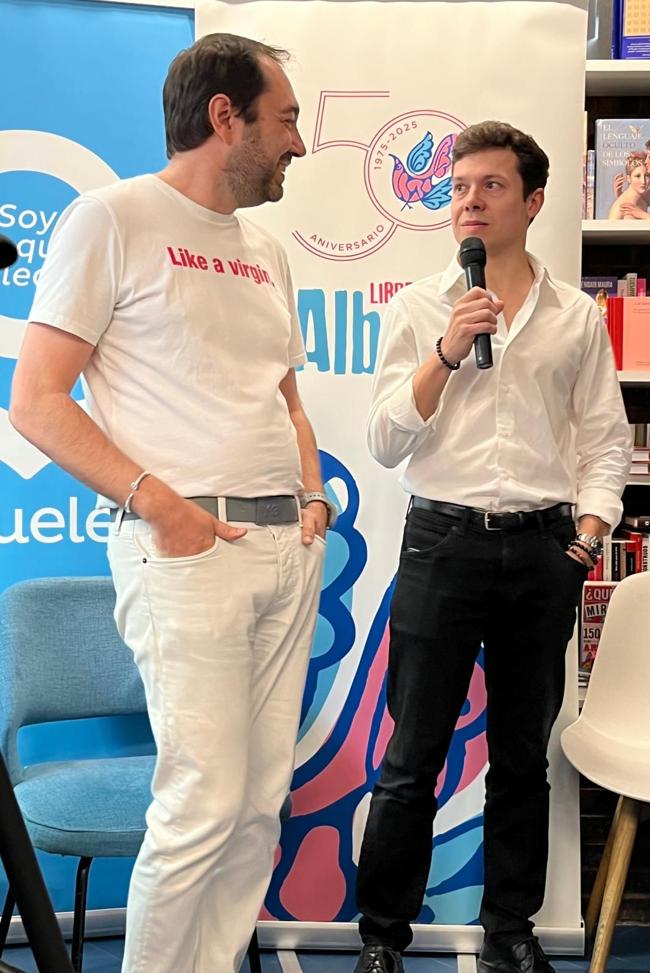 Nando López y Nicolás Castell, en la presentación en Madrid.