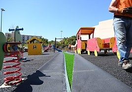 Parque del 'Trenecito' ubicado en el barrio de Villablanca.