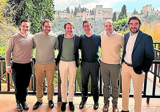 Fernando Valero, Juan Chiachío, Manuel Chiachío, Francisco Carmona, Pedro Ignacio Quesada y Juan Fernández, fundarores de Quantia.