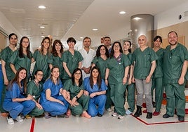 Profesionales de UCI del Hospital de Jaén.