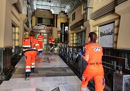 Equipo del 061 en la capital.