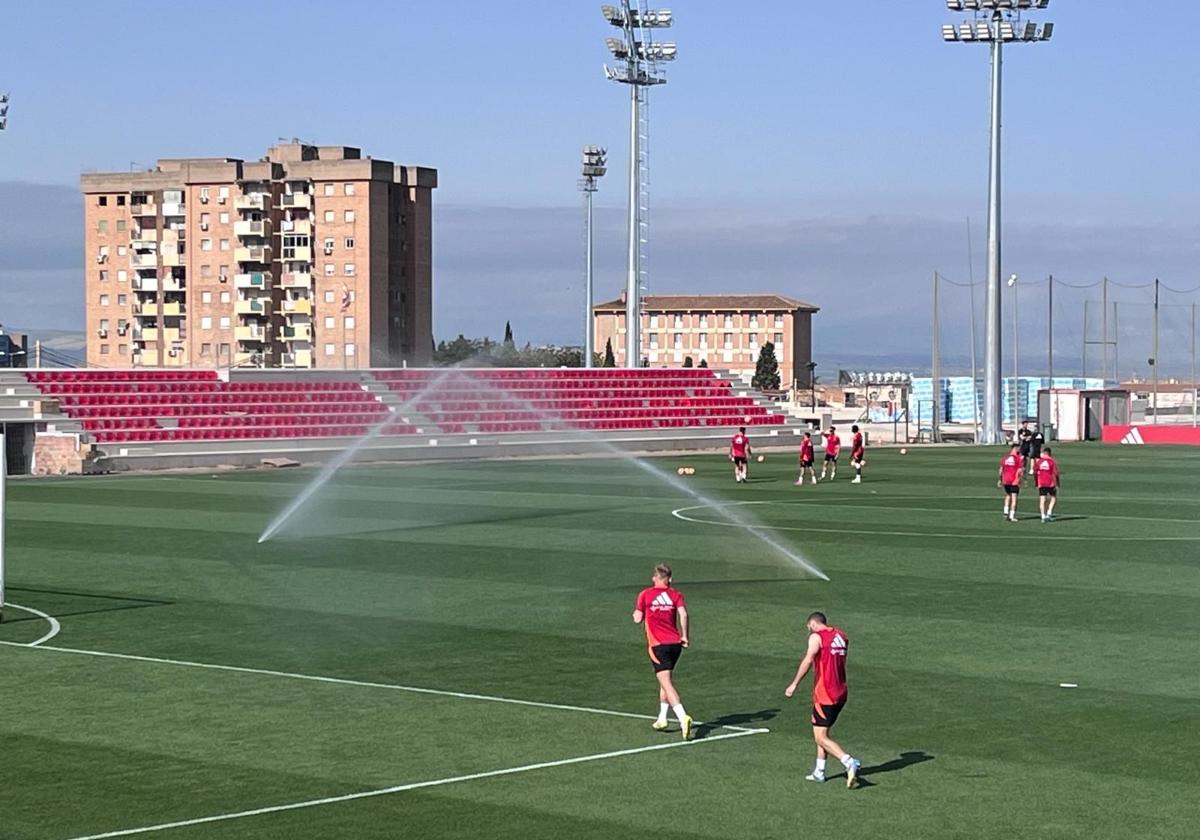 La nueva grada de la ciudad deportiva del granada ya luce asientos | ideal