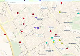 Consulta dónde están todas las cruces con barra de Granada