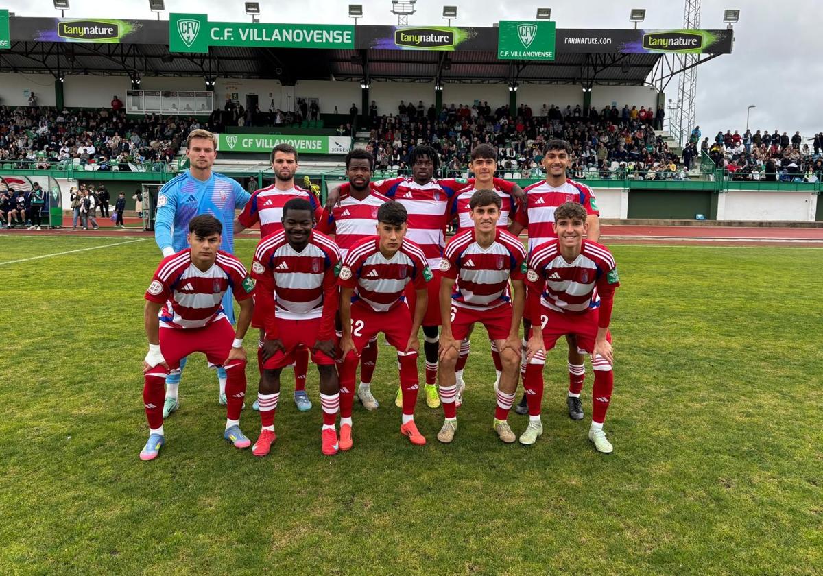 Alineación titular del Recreativo en casa del Villanovense.