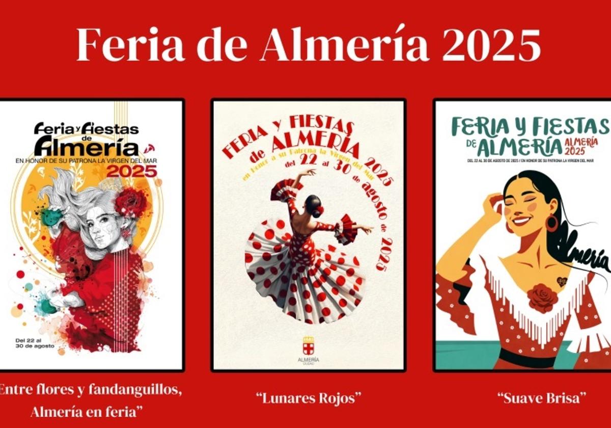 Ya se conocen los finalistas al cartel oficial de la Feria de Almería 2025