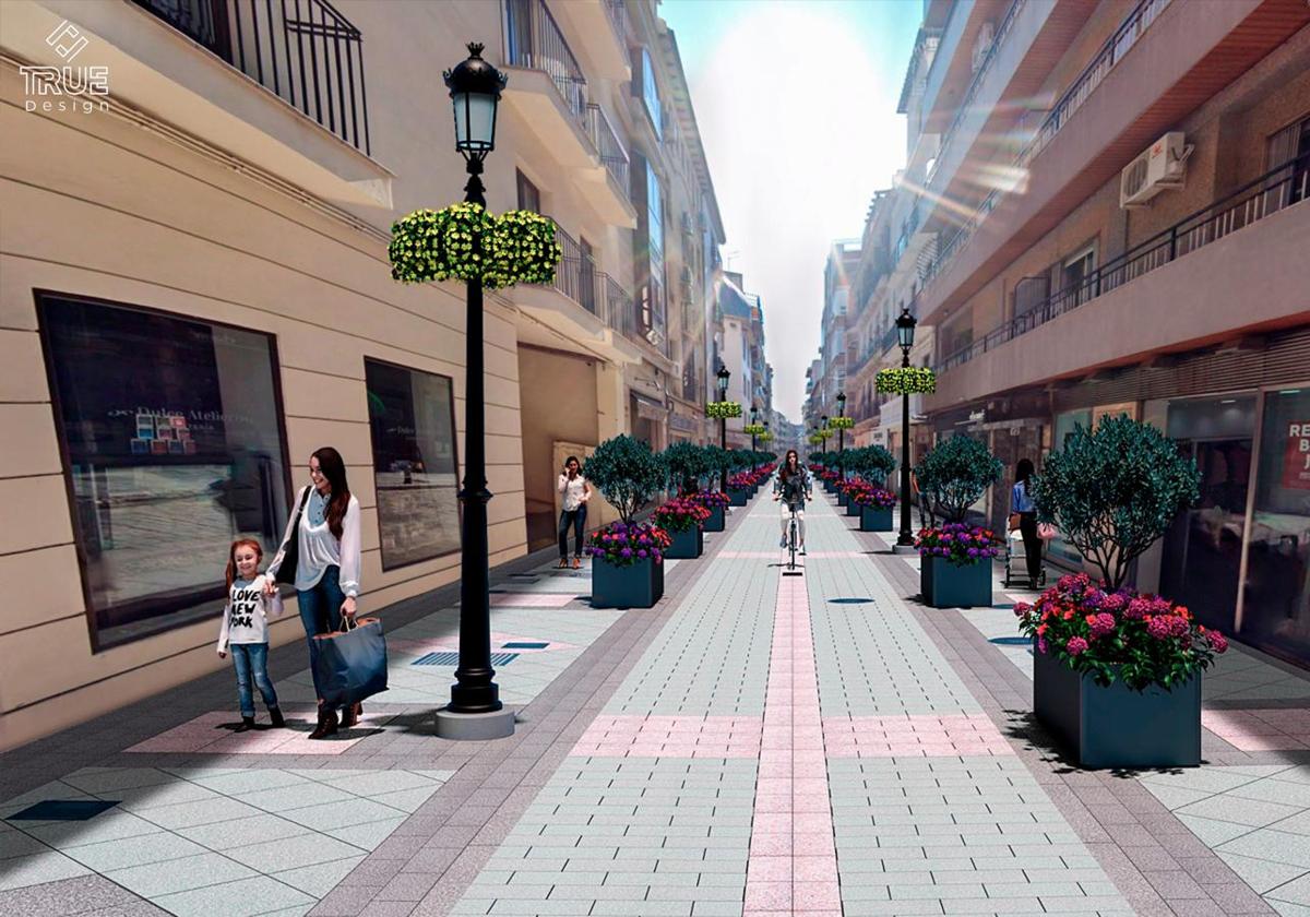 Así va a ser la nueva calle San Antón