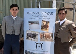 Los novilleros granadinos Gustavo Martos y Rafael Fandila