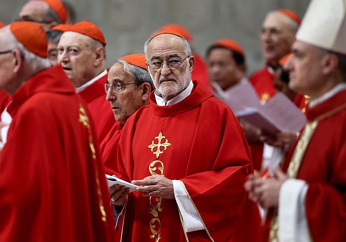 El almeriense Cristóbal López Romero, entre los cardenales.